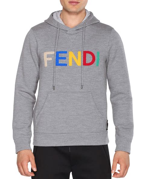 fendi pullover hoodie|fendi hoodie size large.